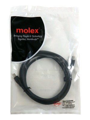 Molex 6ft Black IEEE 1394 Cables Mini-A to Mini-B USB Cable 68806-0039