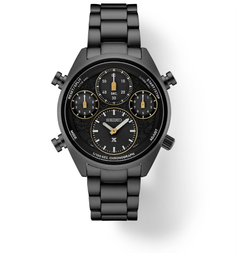 Pre-owned Seiko Prospex Sfj007 Black Dial 10 Atm 42.0mm Solar Chronograph Men's Watch