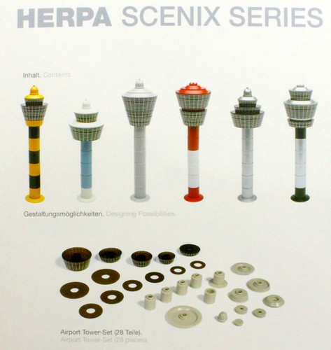herpa SCENIX SERIES 空港アクセサリーI 19点セット 1:500 Herpa Wings GSE Scenix Airport Accessories Set I
