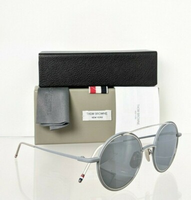 Pre-owned Dita Brand Authentic Thom Browne Sunglasses Tbs 108-b-t Grey Silver Tb108 Frame In Blue