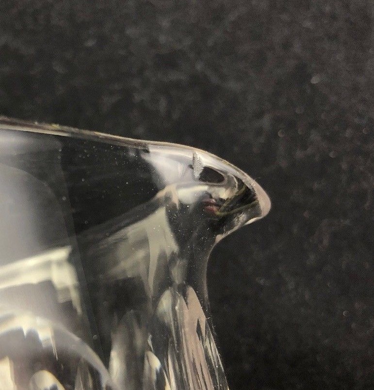 ?? 19th Century Georgian Era Flint Glass Cut Star Rayed Base WINE RINSER