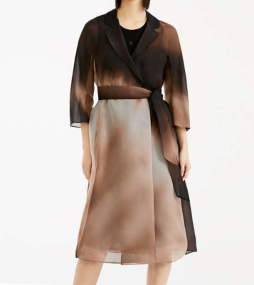 RRP 499 Studio MAX MARA Over Coat in SILK USA10 IT44