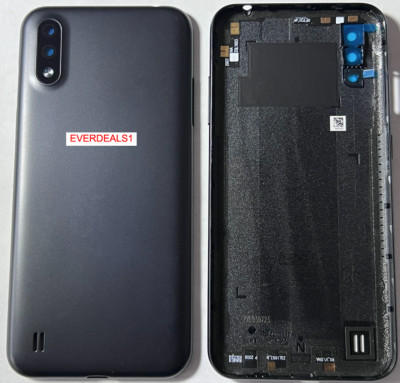 SAMSUNG GALAXY A01 A015U S111DL REAR BACK DOOR PHONE BATTERY COVER + CAMERA LENS