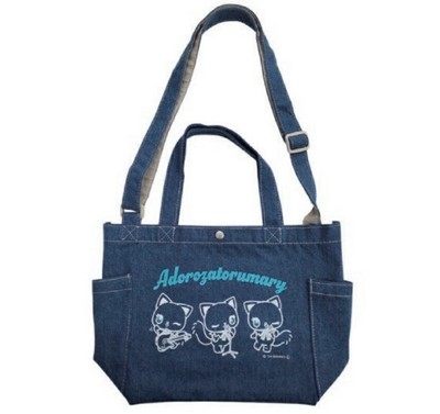 Sanrio x Ado Adorozatorumary Denim Shoulder Bag Tote Bag 22x33cm japan new