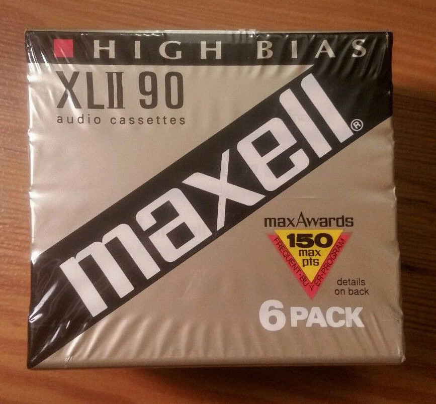 Lot of 6 Maxell XL II 90 Blank Audio Cassette Tapes Made in Japan Type II Sealed