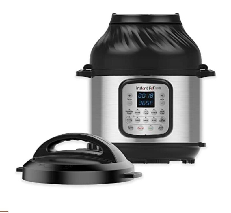 Instant Pot Duo Crisp XL 8Qt 11-in-1 Air Fryer & Electric Pressure Cooker Combo