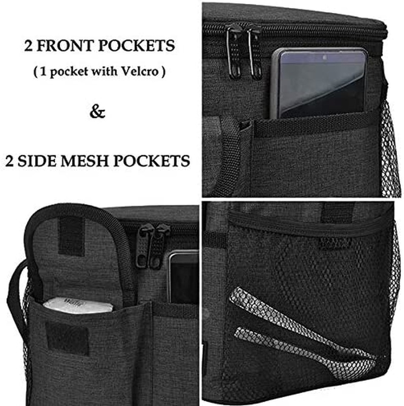 Insulated Lunch Box for Women Men, Leakproof Thermal Reusable Lunch Bag with 4 P