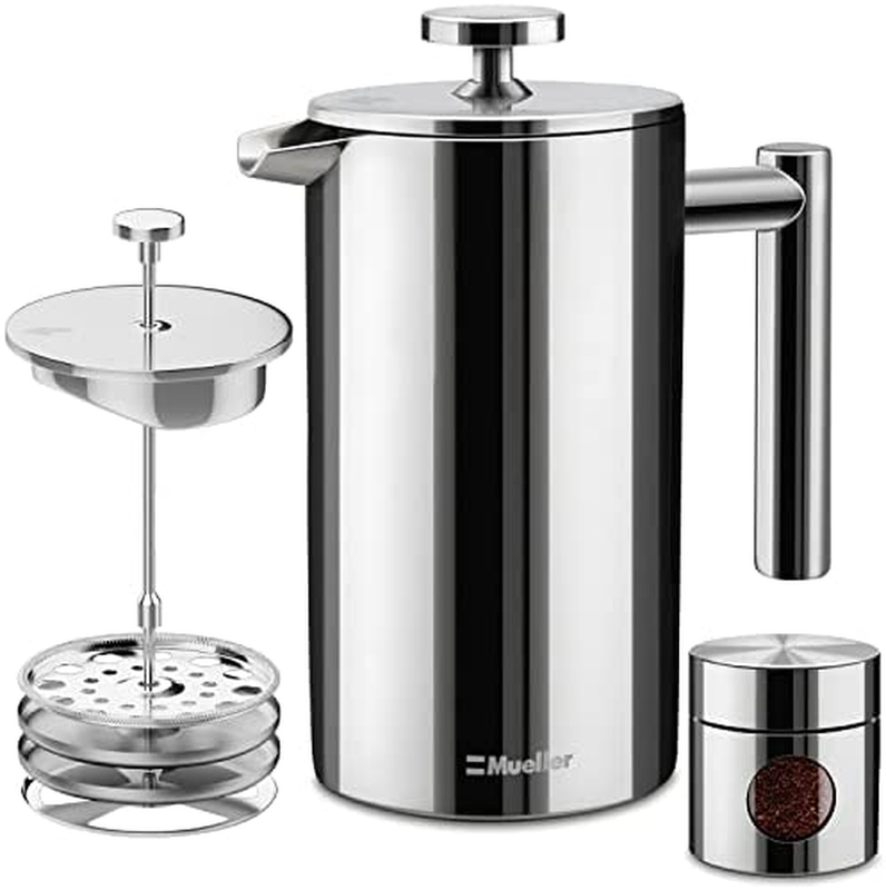 Coffee Maker - Stainless Steel, No Coffee Grounds,