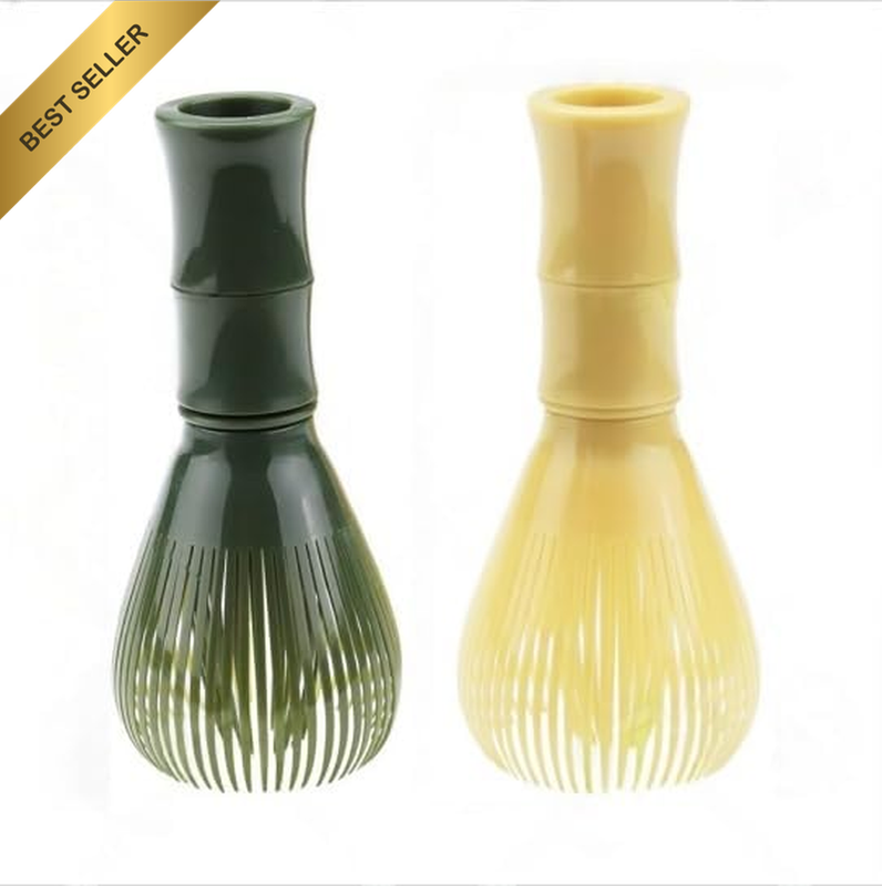 Traditional Japanese Matcha Tea Whisk Set, PP Resin Chasen Stirrer, 2Pcs Whisk M