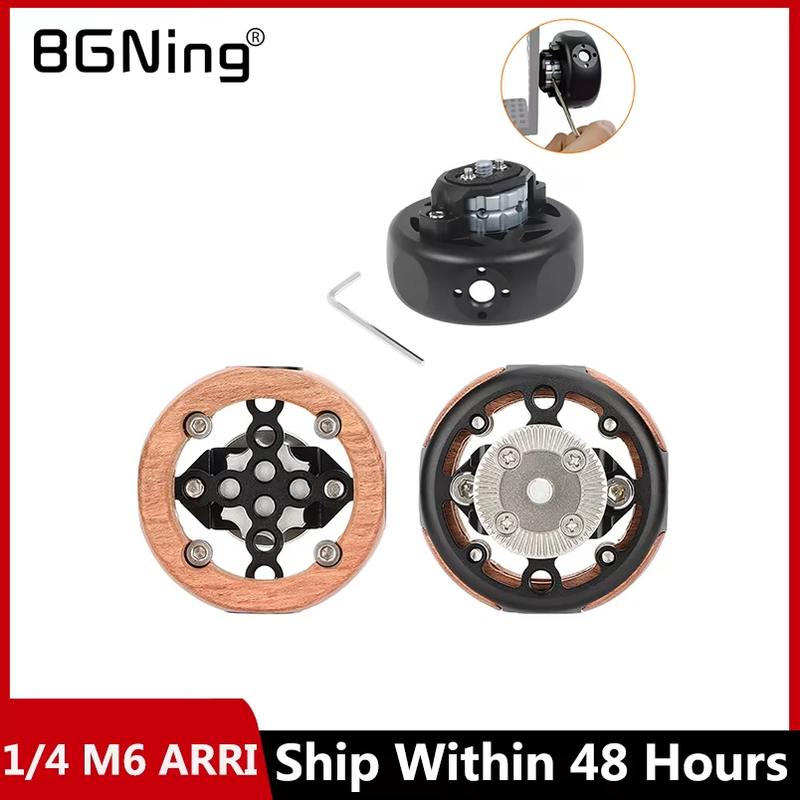 1/4 M6 Screw ARRI Mount Holder Circular Ball Handle Extension Handgrip Adapter f