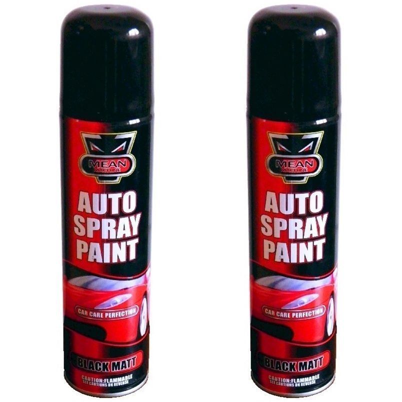 Spraydosen in Schwarz fürs Auto und Motorrad