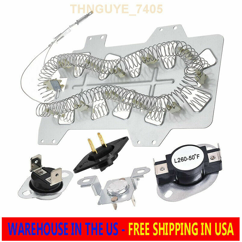 Samsung DVE50M7450W/A3 DVE45N5300W/A3 DV407AEW/XAA Dryer Heating