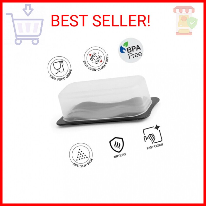Signoraware Butter Dish with Lid -Butter Keeper Container with Clear Lid for Cou