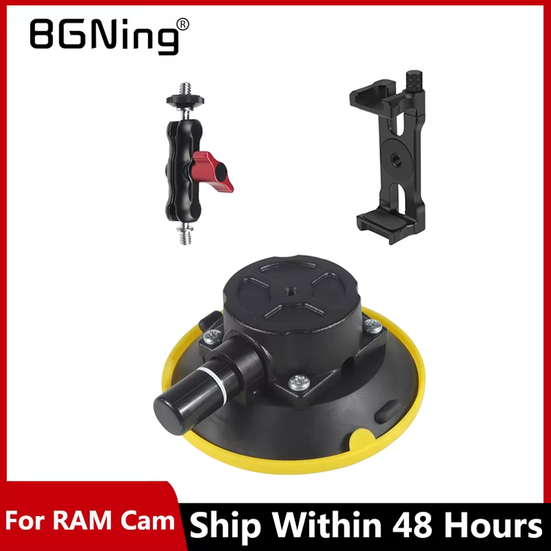 6 inch/4.5 inch/3 inch Hand Pump Suction Cup 1/4 Thread Camera Stabilizer Mount