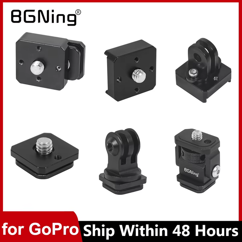 Quick Release Cold Shoe Mount 1/4 Screw for GoPro Hero 13 Insta360 Action Camera