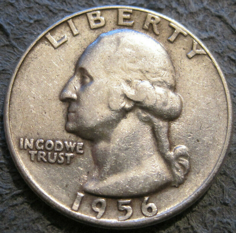 AS SHOWN - 1956 P WASHINGTON QUARTER // 90% SILVER // MC 151