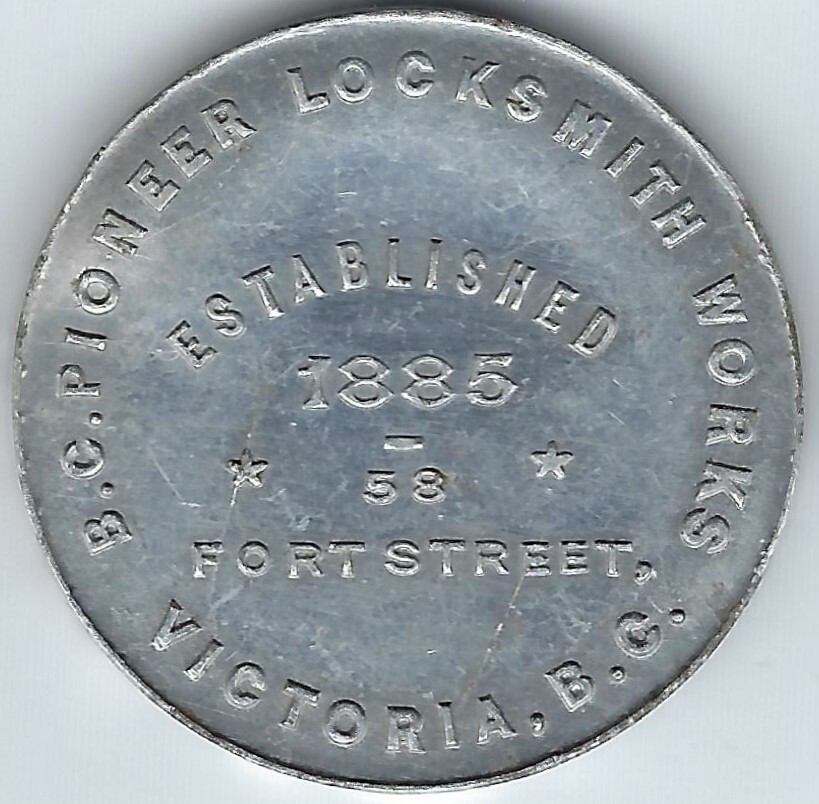 BRITISH COLUMBIA Victoria John Robson BC Pioneer Lock Works Breton 939 Inv 3981