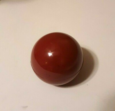 ROUND RED BALL KNOB 1-3/8 INCH DIAMETER 3/8-16 BRASS THREAD Round Shifter Knob