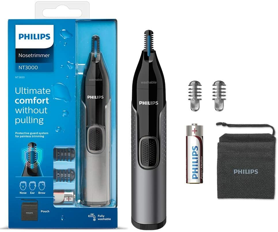 PHILIPS Series 3000 Nasenhaar Schneider Ohrenhaar Augenbrauen Trimmer Profi NEU