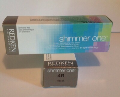 Redken Shimmer One 20 Min. Shine-Infusing Color Cream 4R Red  LOT OF 2 