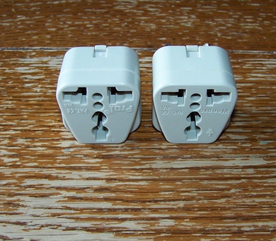 Lot of Conversion Plugs German European Standard Adapter Universal + Book