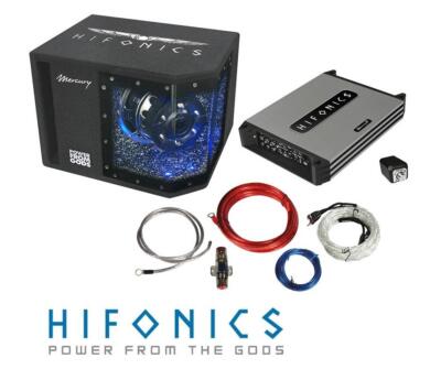 HIFONICS MBP1000.4 Basspack 4-Kanal Mercury Verstärker + Subwoofer + Kabelset 