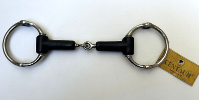 New Centaur Rubber Covered Eggbutt Gag Snaffle English Bit XL Horse 5 3/4''