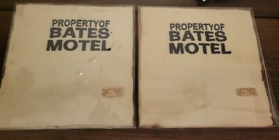 Property Of Bates Motel Vintage Towels Lot Of 2