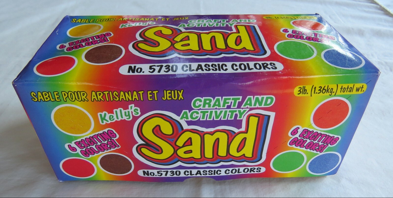 Kelly's Craft & Activity Sand 3 LBS-6 Classic Colors-Sand Art,Terrariums,Etc NEW