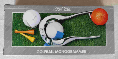 Golf Ball Monogrammer Stamper Golfer Unique Gift Idea, Markers, NEW NIB