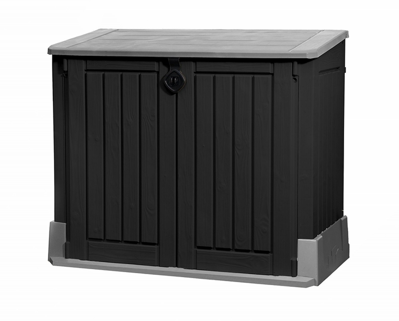 Keter 1719766 Store it Out Midi Gartenschrank Mülltonnenbox Größe 845 L