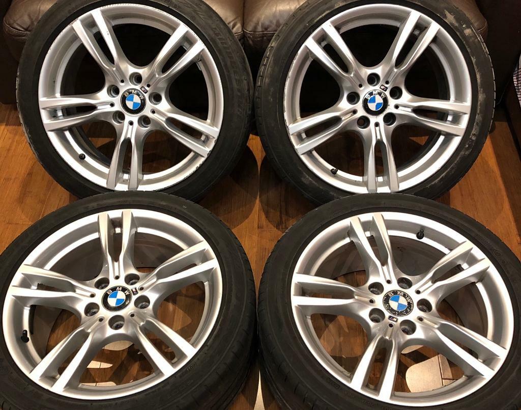 BMW 3 series F30 M Sport 18 inch Alloy Wheels 5 x 120 Genuine Staggered Style 400 Run Flat in