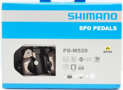 Shimano Deore PD-M520 MTB XC SPD Pedals Set w/ Cleat SM-SH51