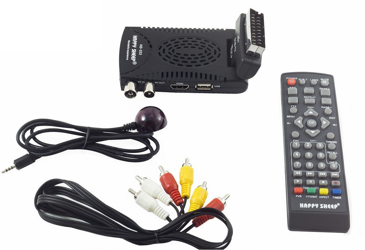 Mini Decoder Digitale Terrestre Hlw-6363 Scart DVB T2 Full Hd DVB Usb H.264 linq
