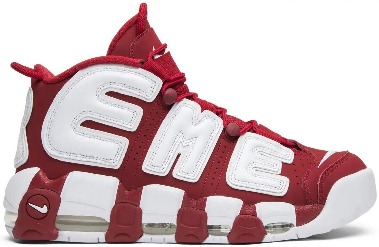 Nike Supreme x Air More Uptempo Red for Sale | Authenticity Nike Supreme x Air More Uptempo Red for Sale | Authenticity