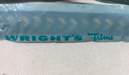 Vintage Wrights Embroidered Trim Black with Green & Gold  6 + Yards 1/2