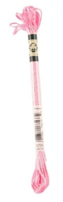 DMC Satin Floss (rayon), cross stitch #S776 - Medium Pink