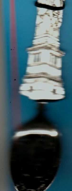 Statue of Liberty New York City FORT Souvenir Spoon NiP Windows See Thru Big Box