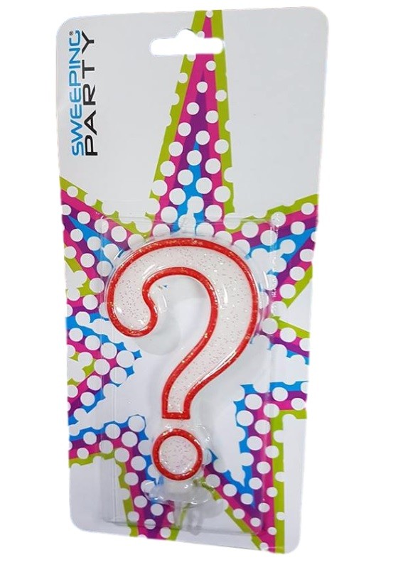 Candela Candelina In Cera A Forma Di Punto Interrogativo Festa Compleanno dfh