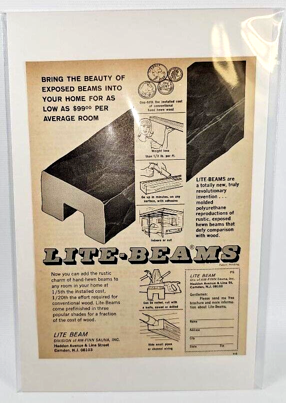 Print Ad Lite-Beams 1968 Full Page Magazine 6 Print Ad Lite-Beams 1968 Full Page Magazine 6