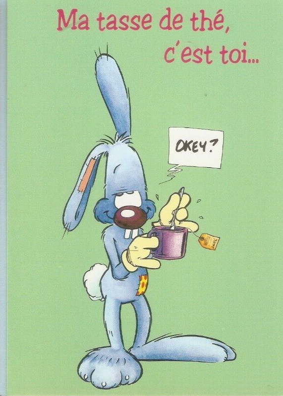 Dan Salel   Carte Postale Humour   Stanley   Lapin Bleu (Morgane 1995)