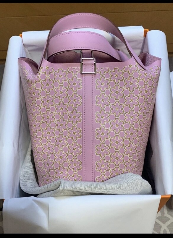 希少品♪【HERMES】ピコタン Picotin Lock Lucky Daisy 18 Bag Hermes Picotin Lock 18 