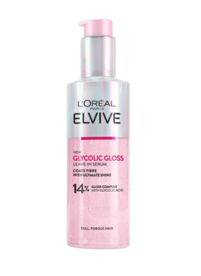 Elseve Glycolic Gloss Leave In Serum HairTreatment Shine Nourish Split Ends