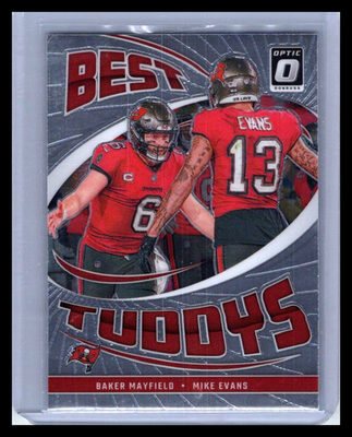 2024 Panini Donruss Optic Football Mike Evans Baker Mayfield #6 Best Tuddys