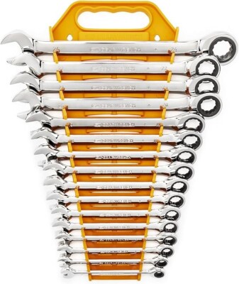 GearWrench 9416 Ratcheting Combination Wrench Set 16 pc. Metric 8mm-24mm