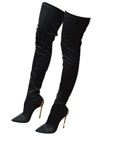 【関税込み】CASADEI Boots Maxxxi Leather in Black for Women | Casadei®