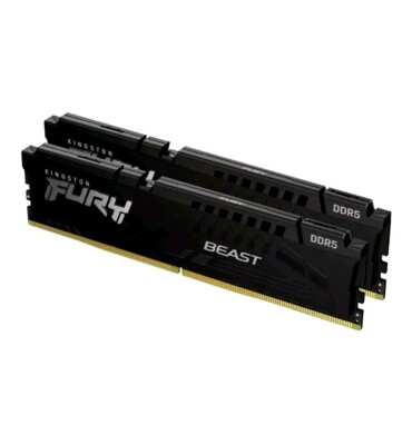 Kingston Fury Beast 32GB (16GB x 2) DDR5 4800MT/s DIMM Desktop RAM Memory