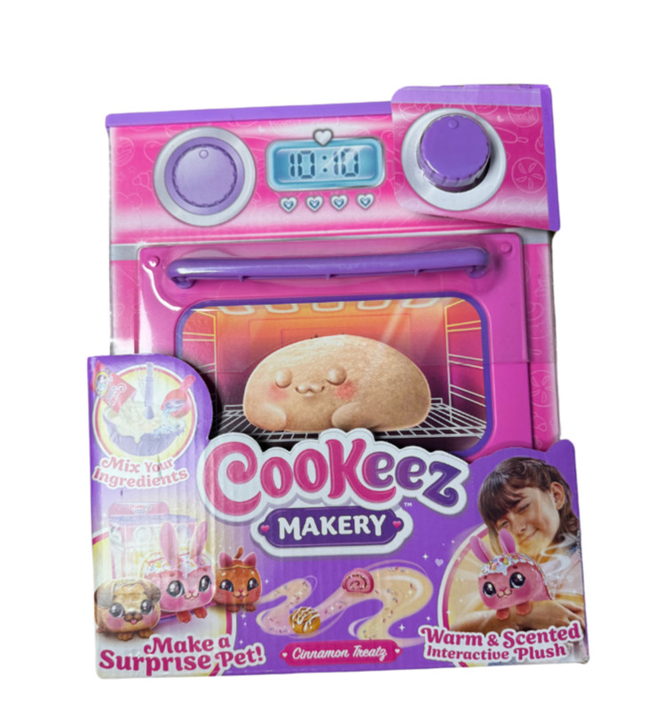 Cookeez Makery Cinnamon Baked Treatz Oven Playset Interactive Plush Toy