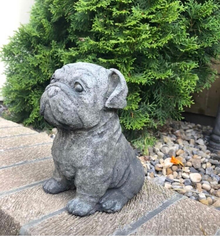 Stone dog garden ornament | in Darlington, County Durham | Gumtree