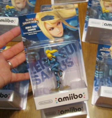 ZERO SUIT SAMUS AMIIBO SERIES METROID SUPER SMASH BROS NINTENDO SWITCH 3DS WII U